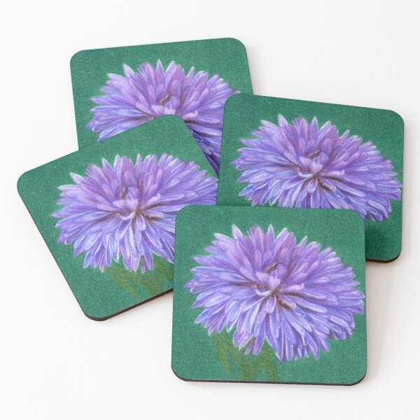 Item preview, Chinese Aster (Purple Flower) designed and sold by Fineart Gifts Aumc (Art Under My Ceiling).