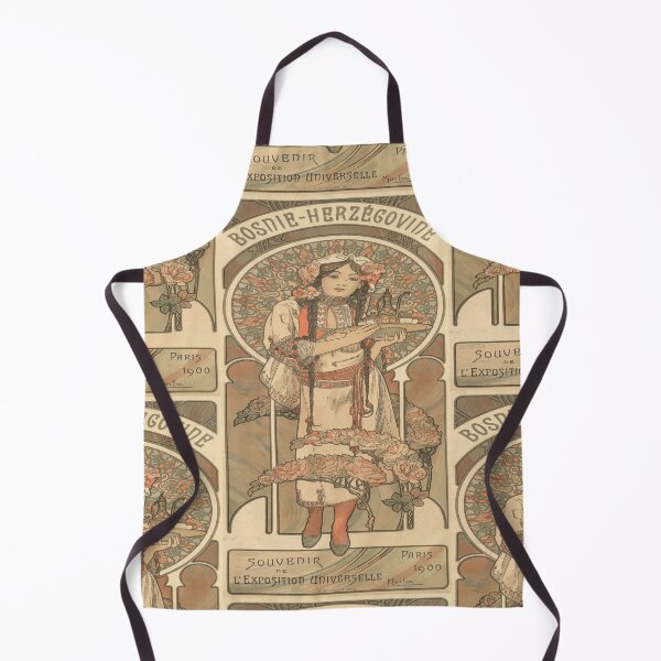 Item preview, Bosnian Girl With Roses And Tray designed and sold by artofuniverse.