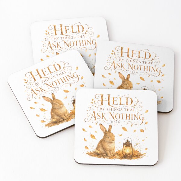 Item preview, Held By Things That Ask Nothing Vintage Bunny Light Academia designed and sold by AQUILAKREO.