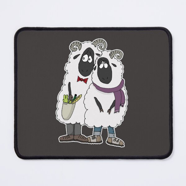 Item preview, Funny Sheep Roommates Sticker | Relatable Grocery Bros Adulting Cartoon designed and sold by MyxaART.