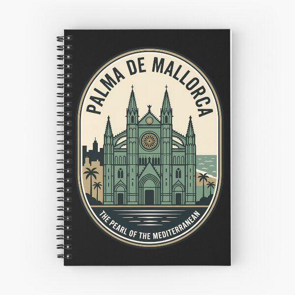 Item preview, Palma De Mallorca Cathedral Vintage Travel Emblem designed and sold by k3rstman1.