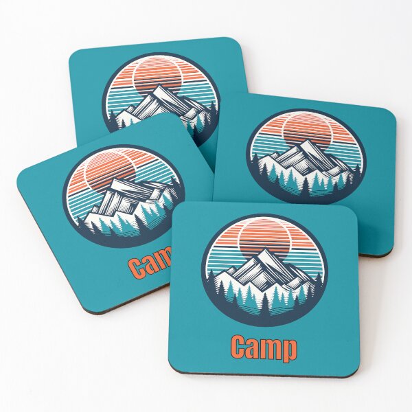 Item preview, Vintage Camp Mountain Logo | Retro Outdoor Camping Hiking Design designed and sold by Timber-Trail.