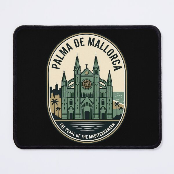 Item preview, Palma De Mallorca Cathedral Vintage Travel Emblem designed and sold by k3rstman1.