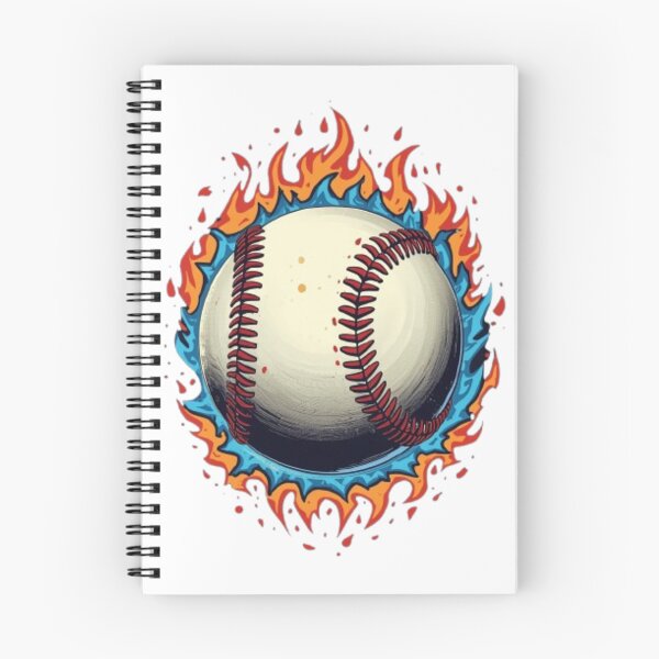 Item preview, Red and Blue Fire Baseball designed and sold by LabProShop.