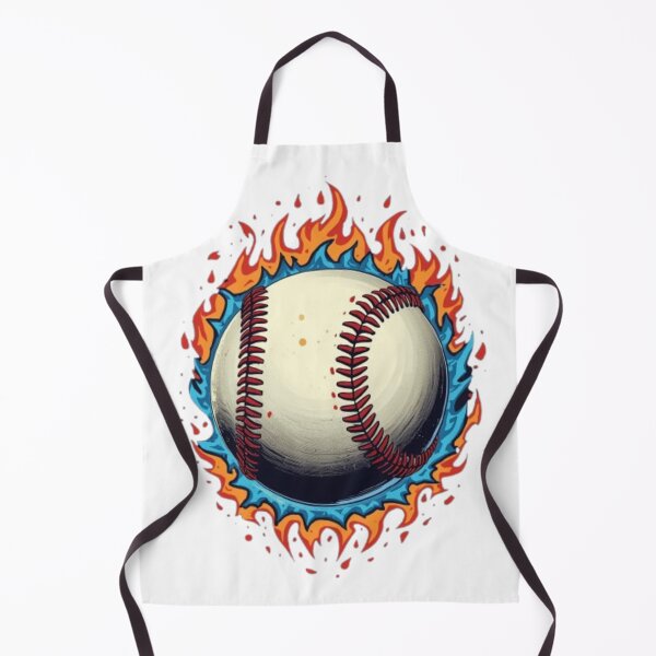Item preview, Red and Blue Fire Baseball designed and sold by LabProShop.