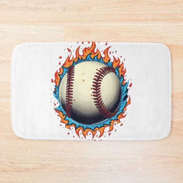 Item preview, Red and Blue Fire Baseball designed and sold by LabProShop.