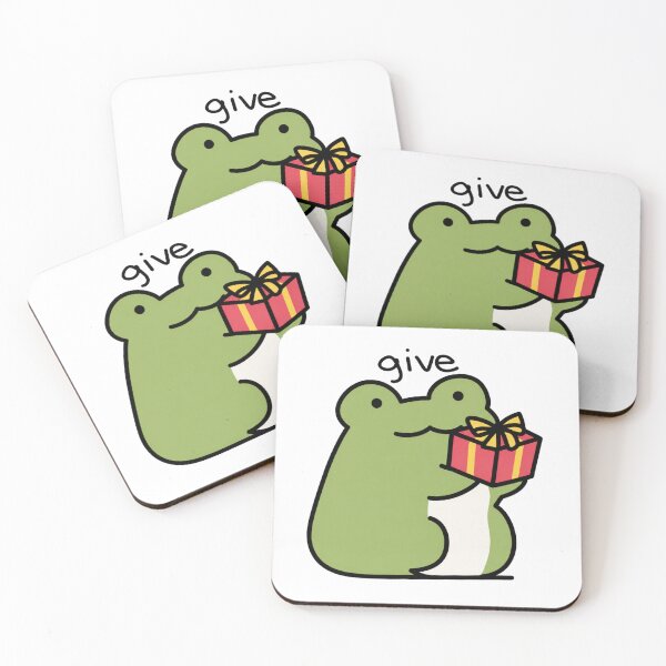 Item preview, Kawaii Frog Giving Gift designed and sold by FrogNotDog.