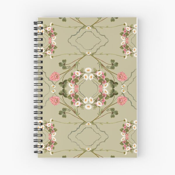 Item preview, Symmetrical Clover Lattice Sage Green Pattern designed and sold by Grin Katalina Floral Patterns & Cozy Art.