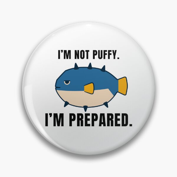 Item preview, Annoyed pufferfish with a funny saying designed and sold by Lyfeinsights.