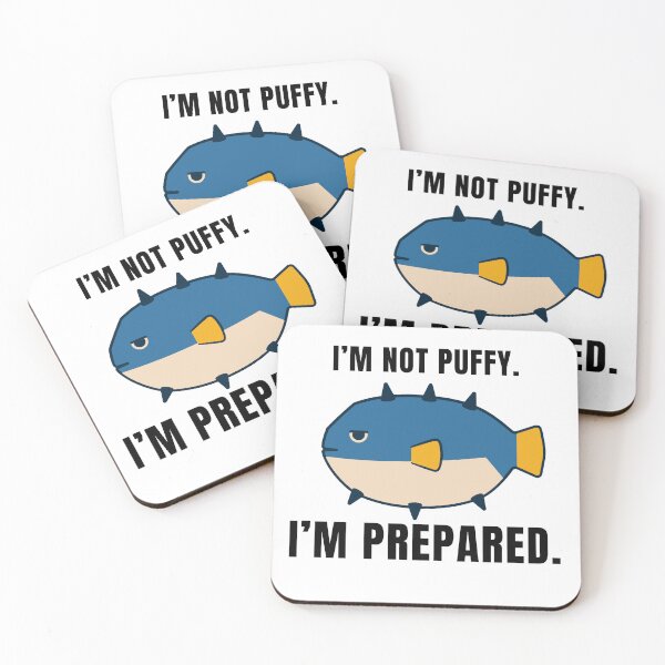 Item preview, Annoyed pufferfish with a funny saying designed and sold by Lyfeinsights.