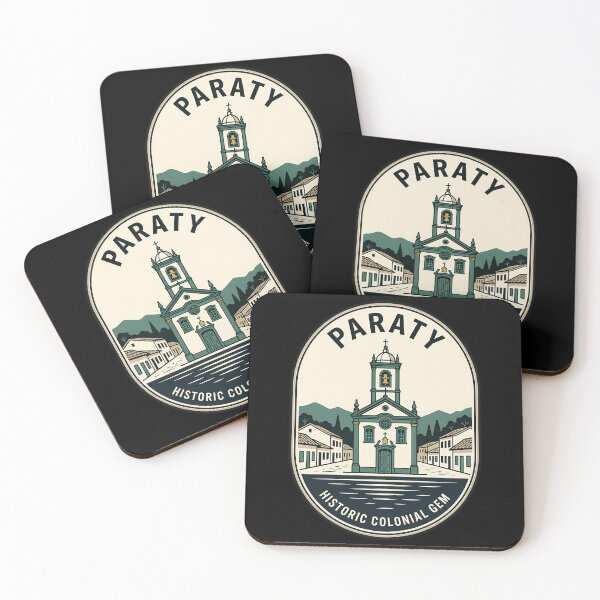 Item preview, Paraty Brazil Historic Colonial Church Vintage Travel Emblem designed and sold by k3rstman1.