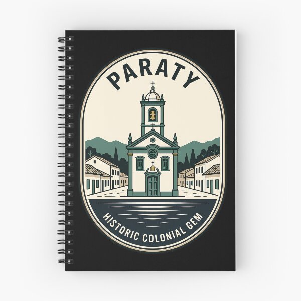 Item preview, Paraty Brazil Historic Colonial Church Vintage Travel Emblem designed and sold by k3rstman1.