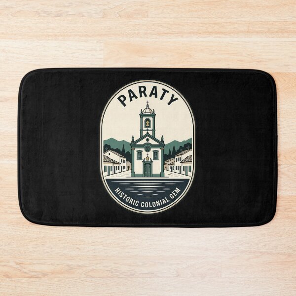 Item preview, Paraty Brazil Historic Colonial Church Vintage Travel Emblem designed and sold by k3rstman1.