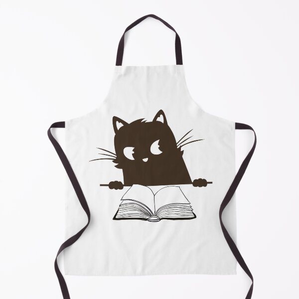 Item preview, Suspicious Black cat with book designed and sold by BritishDelights.