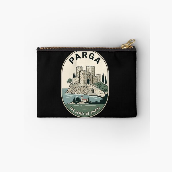 Item preview, Parga Greece Castle Vintage Travel Emblem designed and sold by k3rstman1.