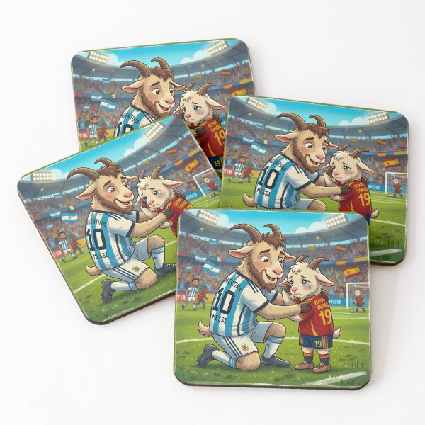 Item preview, The GOAT and the Kid - Football Legends Cartoon designed and sold by digitalbob60.