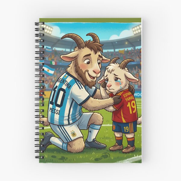 Item preview, The GOAT and the Kid - Football Legends Cartoon designed and sold by digitalbob60.