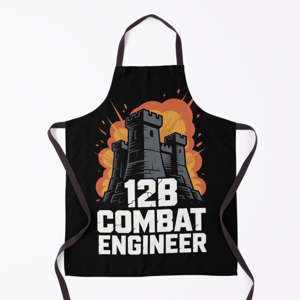 Item preview, 12B Combat Engineer — U.S. Army MOS Castle Emblem with Explosion Military Engineering Graphic designed and sold by GFamilyC.