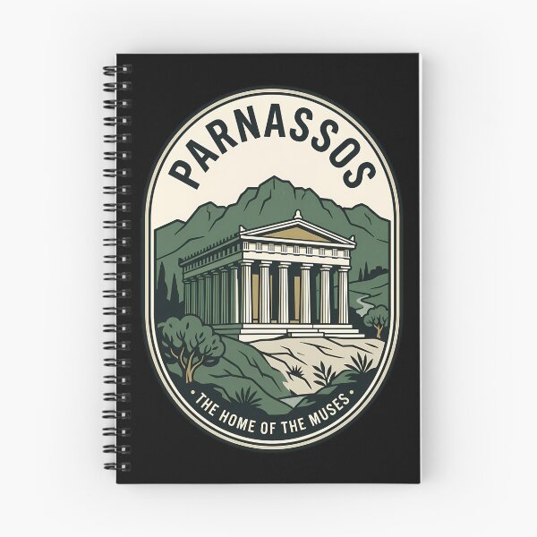 Item preview, Mount Parnassos Greek Temple Vintage Travel Emblem designed and sold by k3rstman1.