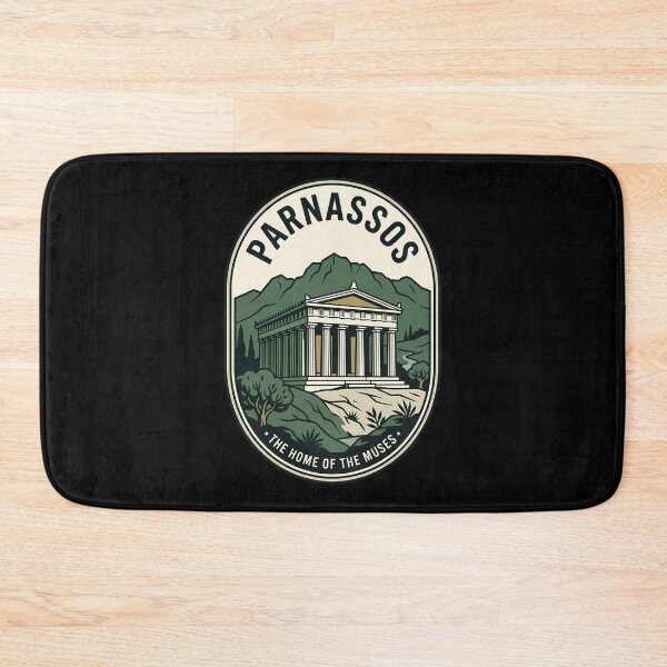 Item preview, Mount Parnassos Greek Temple Vintage Travel Emblem designed and sold by k3rstman1.