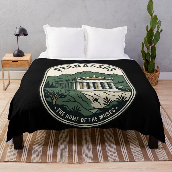 Item preview, Mount Parnassos Greek Temple Vintage Travel Emblem designed and sold by k3rstman1.