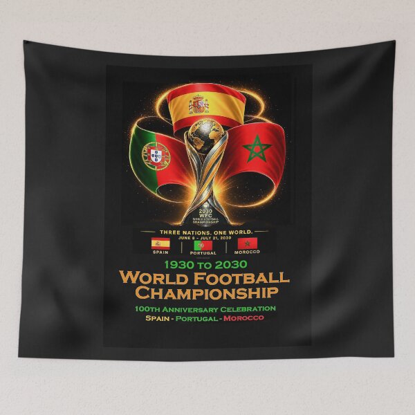 Item preview, 2030 World Football Championship - Spain - Portugal - Morocco - 100th Anniversary 1930 to 2030 designed and sold by DBM Photo Art 1.
