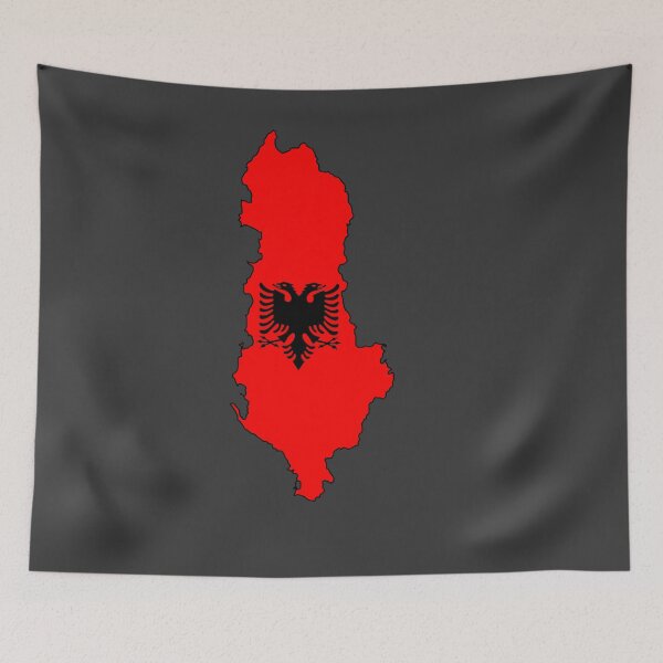 Item preview,  Map of the Albanian flag designed and sold by visual adventures.