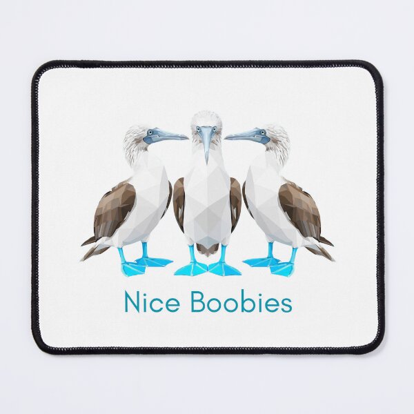 Item preview, Nice Boobies - Funny Blue Footed Booby Bird Birdwatching Pun designed and sold by Neurospicy Trolls.