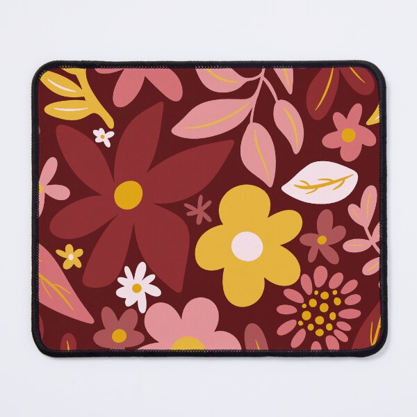 Item preview, Autumn Garden – Folk Art 70s Mod Floral Pattern designed and sold by BuckaBaby.