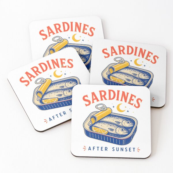 Item preview, Sardines After Sunset Mediterranean Fish designed and sold by brighiinfo.