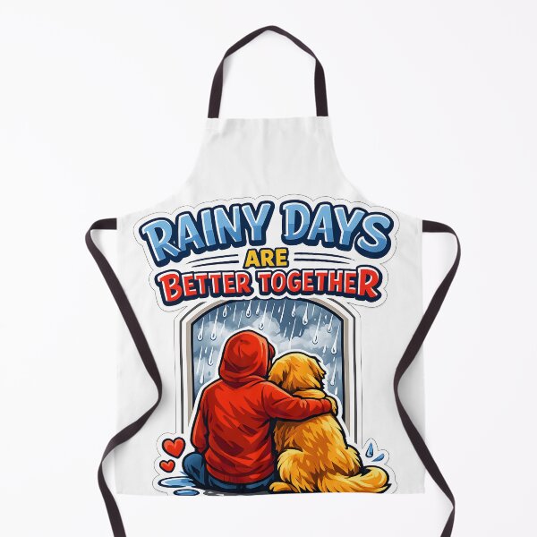 Item preview, Rainy Days Are Better Together – Golden Retriever Companionship Design, Cozy Dog Lover Shirt designed and sold by Sahil Randhawa.