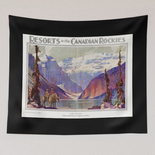 Item preview, vintage lake louise designed and sold by soulsurferart.