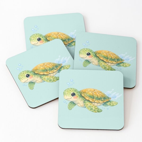 Item preview, Watercolor Sea Turtle  designed and sold by DariaCraft.