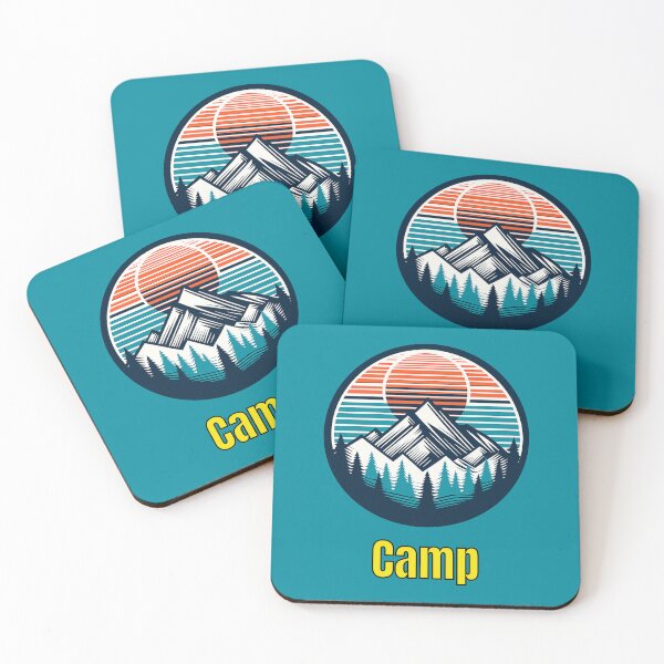 Item preview, Vintage Camp Mountain Logo | Retro Outdoor Camping Hiking Design designed and sold by Timber-Trail.