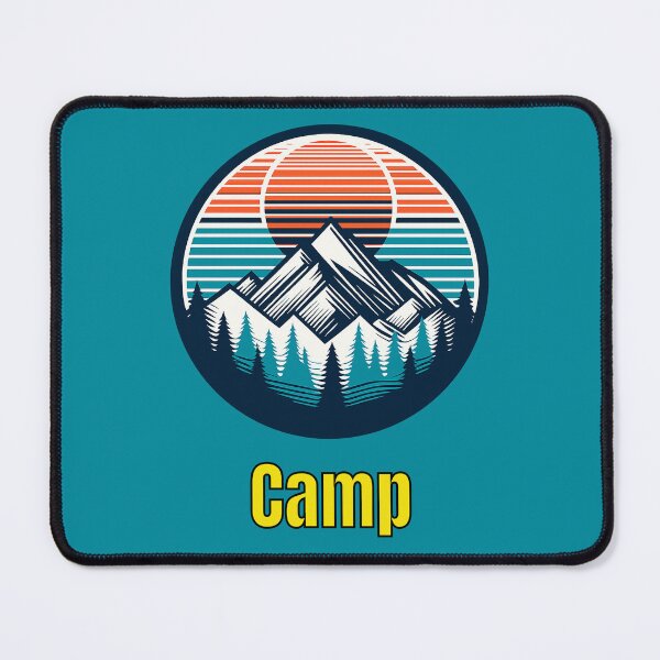 Item preview, Vintage Camp Mountain Logo | Retro Outdoor Camping Hiking Design designed and sold by Timber-Trail.