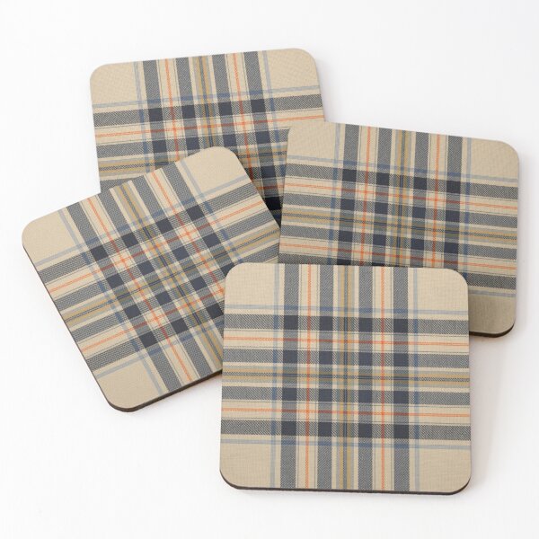 Item preview, Beige Navy Blue Orange Plaid designed and sold by SeaStarAlex.