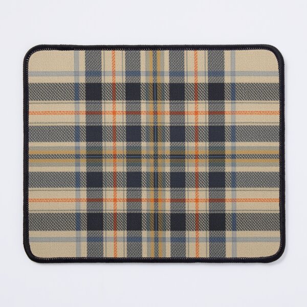 Item preview, Beige Navy Blue Orange Plaid designed and sold by SeaStarAlex.