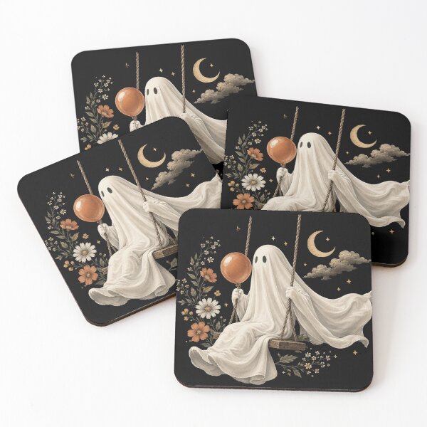 Item preview, Funny Ghost with Fall, Autumn Graphic, Cozy Fall, Fall house designed and sold by Sprinkle12345.