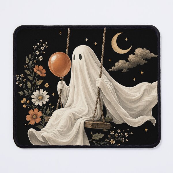 Item preview, Funny Ghost with Fall, Autumn Graphic, Cozy Fall, Fall house designed and sold by Sprinkle12345.