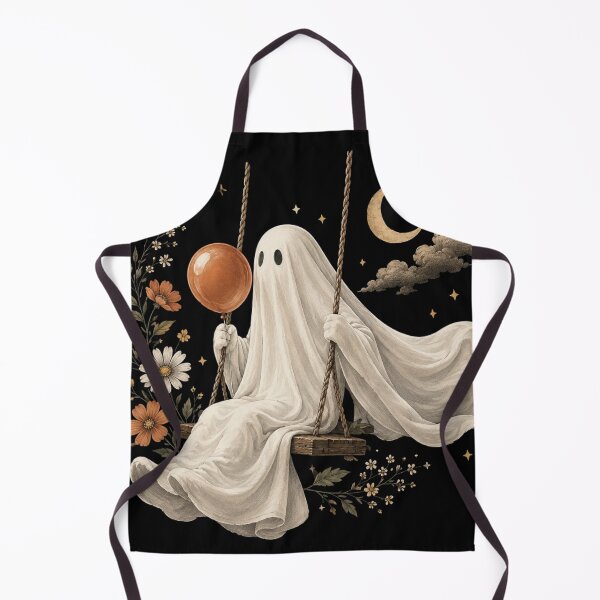 Item preview, Funny Ghost with Fall, Autumn Graphic, Cozy Fall, Fall house designed and sold by Sprinkle12345.