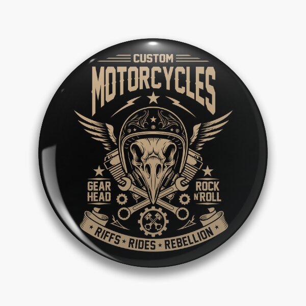Item preview, Custom Motorcycles Bird Skull Biker - Gearhead & Rock N' Roll designed and sold by fabiandesigns88.