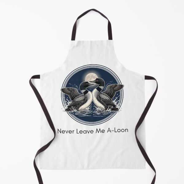 Item preview, Never Leave Me A-Loon - Funny Common Loon Couple Birdwatching Pun designed and sold by Neurospicy Trolls.