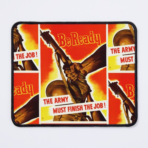 Item preview, Vintage WWII Propaganda Art | Bold Patriotic Poster | Be Ready & Support the Troops | Historical Military Decor designed and sold by artofuniverse.