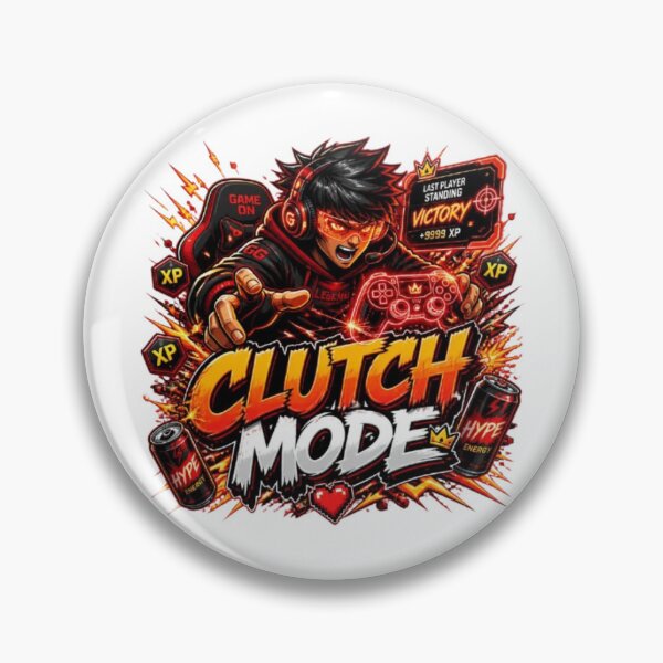 Item preview, CLUTCH MODE Gamer Design | Cyber Gaming Sticker for Esports Fans designed and sold by Stylestickers55.