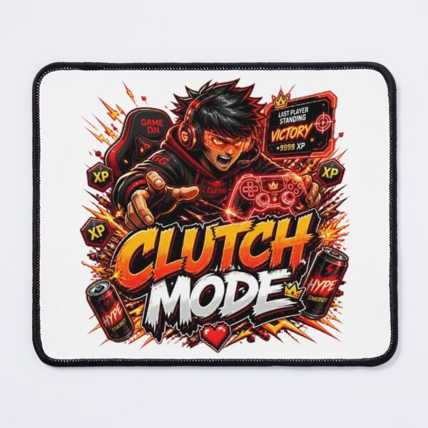 Item preview, CLUTCH MODE Gamer Design | Cyber Gaming Sticker for Esports Fans designed and sold by Stylestickers55.