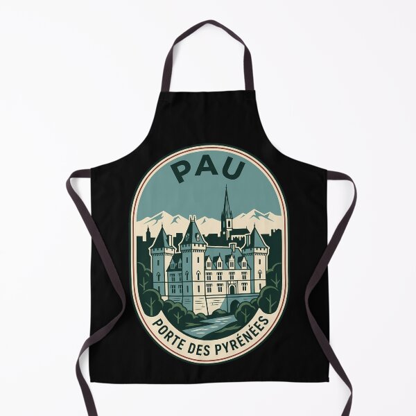 Item preview, Pau France Vintage Travel Emblem Pyrenees Mountains designed and sold by k3rstman1.