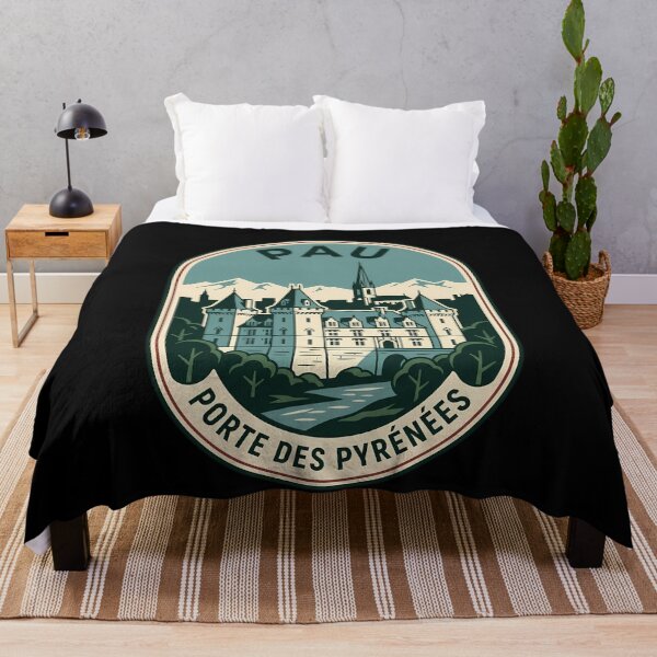 Item preview, Pau France Vintage Travel Emblem Pyrenees Mountains designed and sold by k3rstman1.