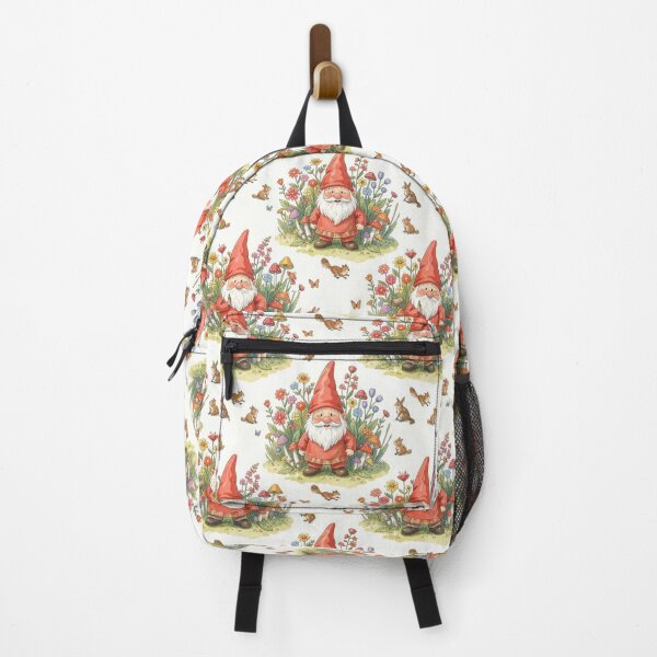Item preview, Cute Garden Gnome Pattern with Woodland Animals designed and sold by pinkal.