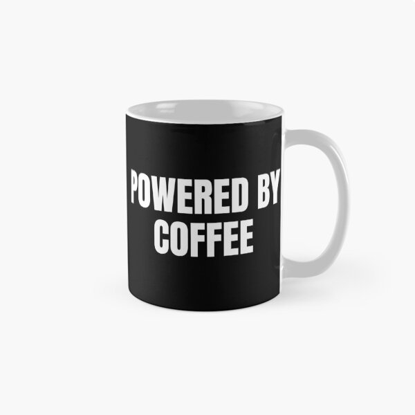 Item preview, Powered By Coffee (White) designed and sold by ShipCrewNation.
