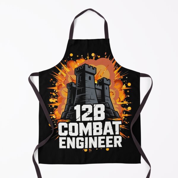 Item preview, 12B Combat Engineer — U.S. Army MOS Castle Emblem with Big Explosion Military Engineering Graphic designed and sold by GFamilyC.